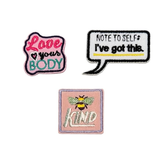 BP Nordstrom Assorted 3-Pack Affirmations Iron On Patches - Picture 6 of 6